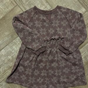 Kids Casual Star Pattern Dress - Purple